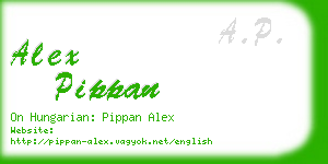 alex pippan business card